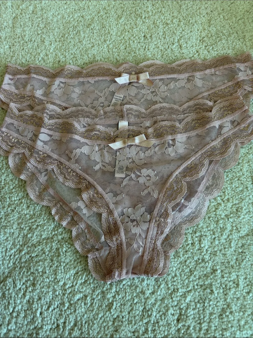 Victoria's Secret Lace Bikini Dream Angel Panties - Dusty rose/nude